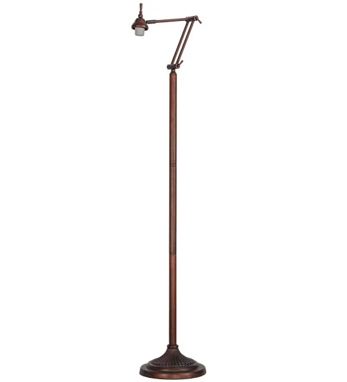 Glass Floor Lamp with Frosted Shades for Soft Diffused LightGlass Floor Lamp with Frosted Shades for Soft Diffused LightMeyda Lighting 65945 Swing Arm Floor Lamp Base