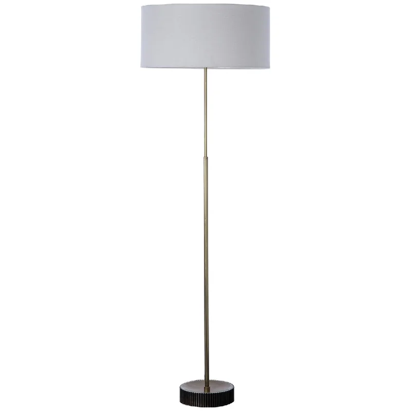 Wood Floor Lamp with Natural Grain for a Warm and Organic FeelWood Floor Lamp with Natural Grain for a Warm and Organic FeelNellcote Gear Floor Lamp