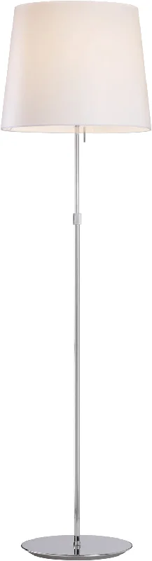 Wood Floor Lamp with Natural Grain for a Warm and Organic FeelWood Floor Lamp with Natural Grain for a Warm and Organic FeelPageone Lighting PF050481-CM/WH Sleeker One Light Floor Lamp Lamp Chrome