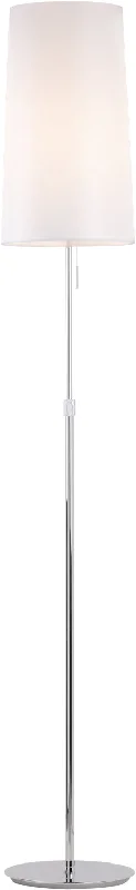 Dimmable Floor Lamp for Adjustable Lighting AmbianceDimmable Floor Lamp for Adjustable Lighting AmbiancePageone Lighting PF050482-CM/WH Sleeker One Light Floor Lamp Lamp Chrome