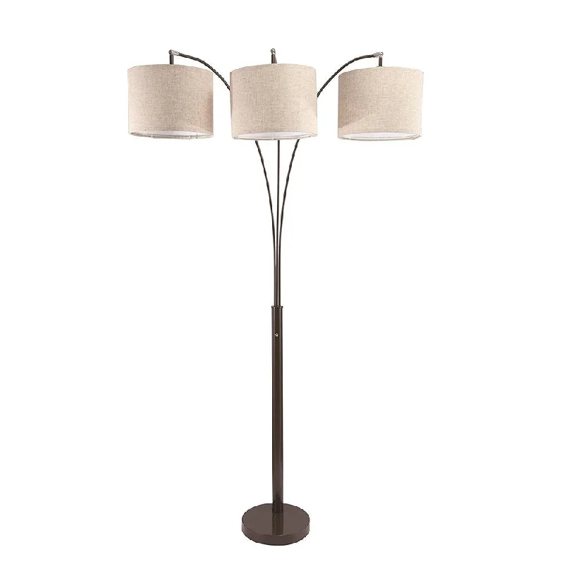 Dimmable Floor Lamp for Adjustable Lighting AmbianceDimmable Floor Lamp for Adjustable Lighting AmbianceQ-Max Marble Base 81-inch-high 3-way Arching Floor Lamp