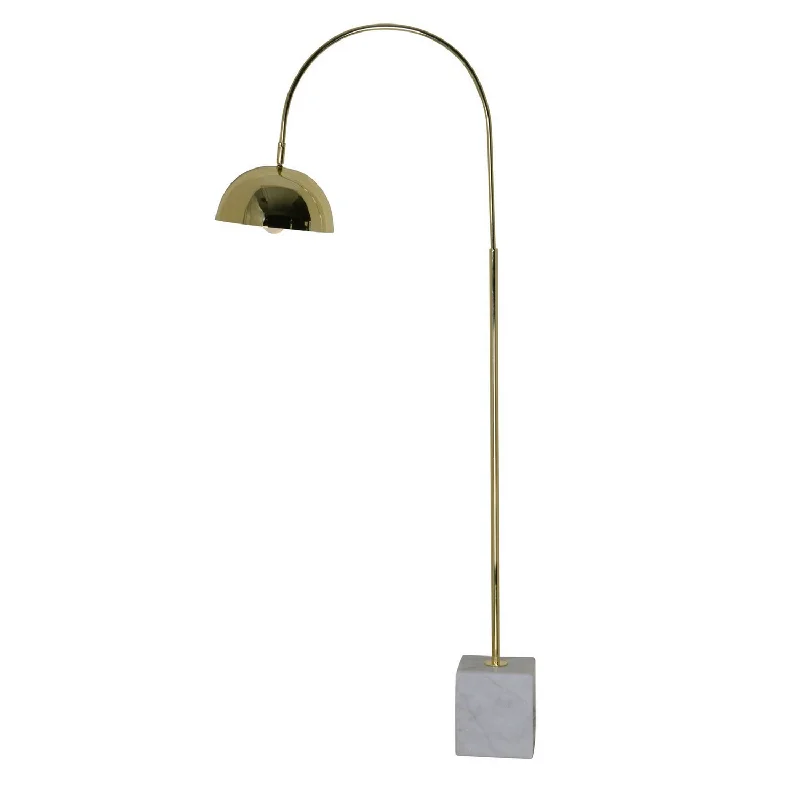 Wood Floor Lamp with Natural Grain for a Warm and Organic FeelWood Floor Lamp with Natural Grain for a Warm and Organic FeelRenwil Lighting LPF3030 Valdosta One Light Floor Lamp Lamp Brass - Polished / Cast