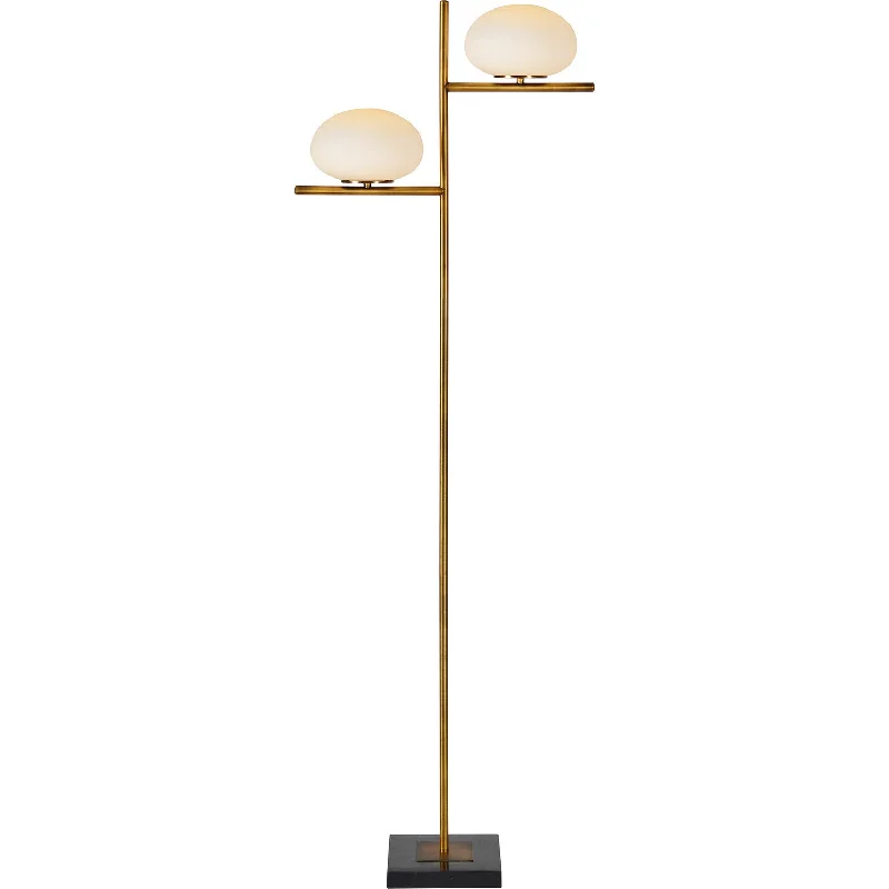 Metal Floor Lamp with a Matte Black Finish for a Sleek LookMetal Floor Lamp with a Matte Black Finish for a Sleek LookRenwil Lighting LPF3086  Lamps - Floor Lamps Lamp Bronze / Dark