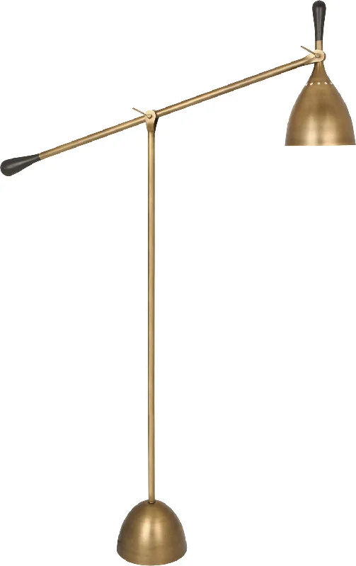 Victorian Style Floor Lamp for Traditional and Elegant InteriorsVictorian Style Floor Lamp for Traditional and Elegant InteriorsRobert Abbey Lighting 1341 Ledger Lamp Warm Brass W/Dark Walnut