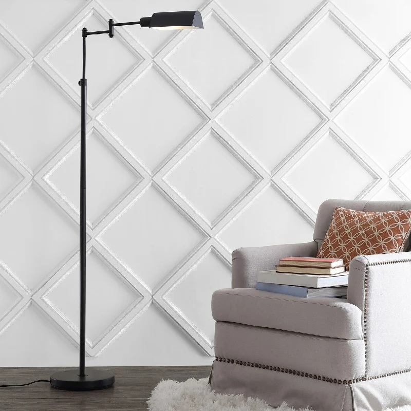 Adjustable Height Floor Lamp for Versatile Lighting NeedsAdjustable Height Floor Lamp for Versatile Lighting NeedsSAFAVIEH Helmgard Floor Lamp - 27x11x55-65 - Black - 27Wx11Dx65H Adjustable Height Floor Lamp for Versatile Lighting NeedsAdjustable Height Floor Lamp for Versatile Lighting NeedsSAFAVIEH Helmgard Floor Lamp - 27x11x55-65 - Black - 27Wx11Dx65H