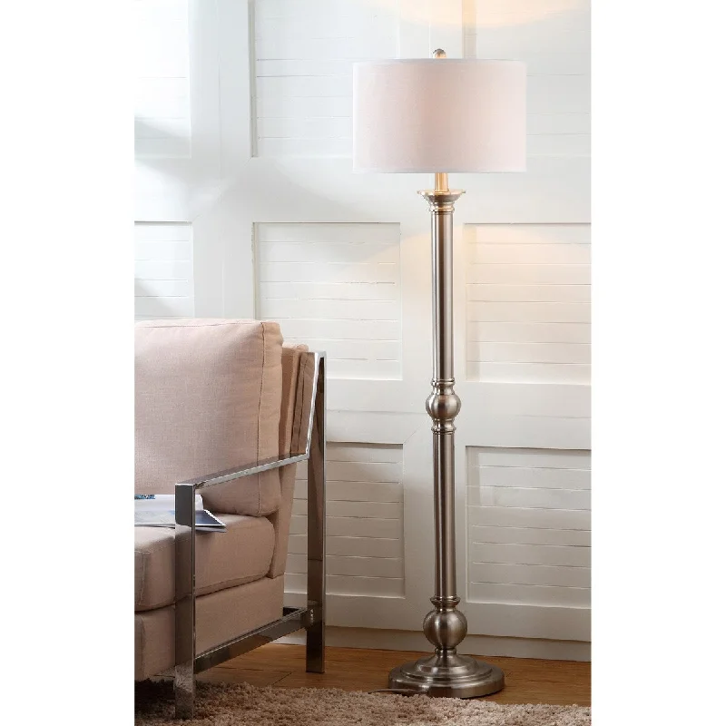Glass Floor Lamp with Frosted Shades for Soft Diffused LightGlass Floor Lamp with Frosted Shades for Soft Diffused LightSAFAVIEH Lighting Alysia 60-inch Nickel Floor Lamp - 16"x16"x60" - 16Wx16Dx60H Glass Floor Lamp with Frosted Shades for Soft Diffused LightGlass Floor Lamp with Frosted Shades for Soft Diffused LightSAFAVIEH Lighting Alysia 60-inch Nickel Floor Lamp - 16"x16"x60" - 16Wx16Dx60H