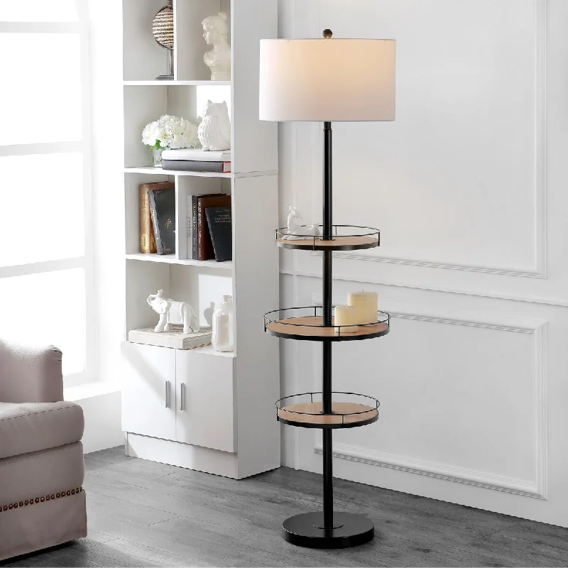 Victorian Style Floor Lamp for Traditional and Elegant InteriorsVictorian Style Floor Lamp for Traditional and Elegant InteriorsSAFAVIEH Lighting Arnetta 65-inch Led 3-Shelf Floor Lamp - 17" W x 17" L x 64.5" H - Matte Black - 17Wx17Dx65H Victorian Style Floor Lamp for Traditional and Elegant InteriorsVictorian Style Floor Lamp for Traditional and Elegant InteriorsSAFAVIEH Lighting Arnetta 65-inch Led 3-Shelf Floor Lamp - 17" W x 17" L x 64.5" H - Matte Black - 17Wx17Dx65H