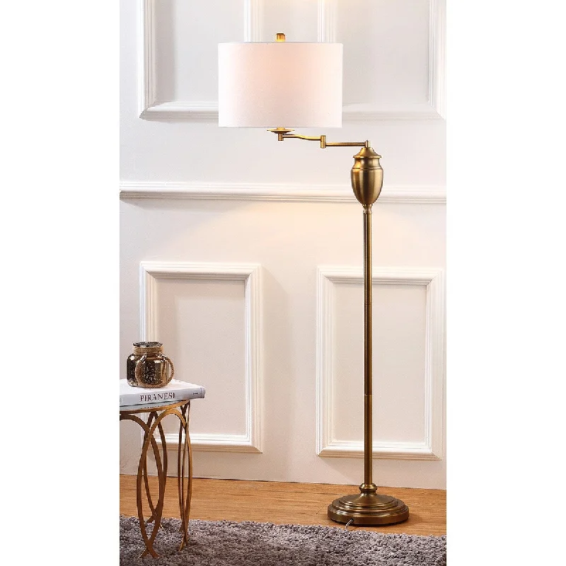 Adjustable Height Floor Lamp for Versatile Lighting NeedsAdjustable Height Floor Lamp for Versatile Lighting NeedsSAFAVIEH Lighting Ebony 60-inch Gold Floor Lamp - 15"x15"x60" - 15Wx15Dx60H Adjustable Height Floor Lamp for Versatile Lighting NeedsAdjustable Height Floor Lamp for Versatile Lighting NeedsSAFAVIEH Lighting Ebony 60-inch Gold Floor Lamp - 15"x15"x60" - 15Wx15Dx60H