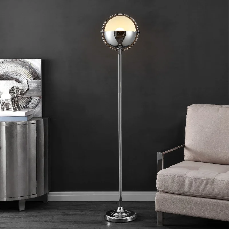 Bohemian Inspired Floor Lamp for Eclectic Home DecorBohemian Inspired Floor Lamp for Eclectic Home DecorSAFAVIEH Lighting Gilda Orb 63-inch Led Floor Lamp - 12" W x 12" L x 63" H - Chrome - 12Wx12Dx63H Bohemian Inspired Floor Lamp for Eclectic Home DecorBohemian Inspired Floor Lamp for Eclectic Home DecorSAFAVIEH Lighting Gilda Orb 63-inch Led Floor Lamp - 12" W x 12" L x 63" H - Chrome - 12Wx12Dx63H