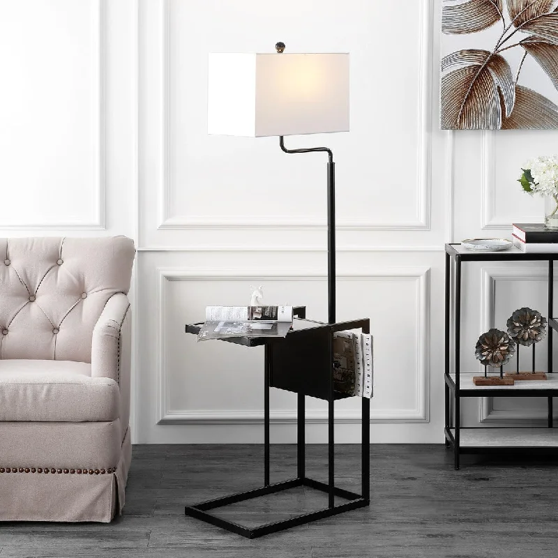 Glass Floor Lamp with Frosted Shades for Soft Diffused LightGlass Floor Lamp with Frosted Shades for Soft Diffused LightSAFAVIEH Lighting Hansina Janson Table 59-inch Led Floor Lamp - 20" W x 12.8" L x 59" H - Matte Black - 20Wx13Dx59H Glass Floor Lamp with Frosted Shades for Soft Diffused LightGlass Floor Lamp with Frosted Shades for Soft Diffused LightSAFAVIEH Lighting Hansina Janson Table 59-inch Led Floor Lamp - 20" W x 12.8" L x 59" H - Matte Black - 20Wx13Dx59H