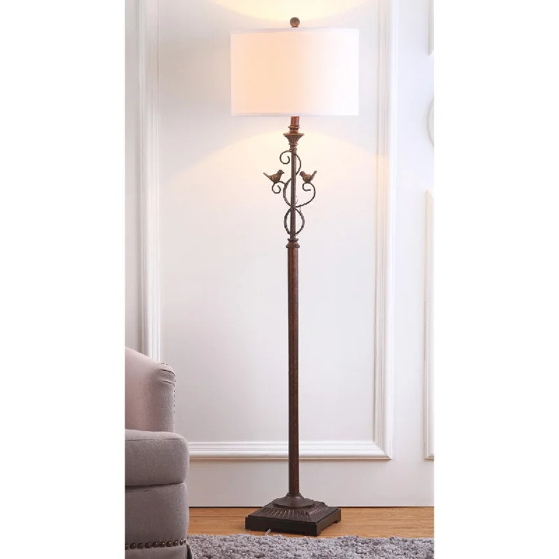 Adjustable Height Floor Lamp for Versatile Lighting NeedsAdjustable Height Floor Lamp for Versatile Lighting NeedsSAFAVIEH Lighting Kia 61-inch Oil-Rubbed Bronze Floor Lamp - 15"x15"x61" - Black - 15Wx15Dx61H