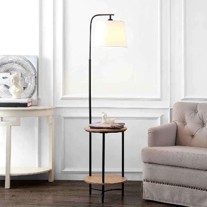 Rustic Farmhouse Style Floor Lamp for Cozy BedroomsRustic Farmhouse Style Floor Lamp for Cozy BedroomsSAFAVIEH Lighting Nerea 63-inch Led 2-Shelf Floor Lamp - 15" W x 15" L x 63" H - Matte Black - 15Wx15Dx63H Rustic Farmhouse Style Floor Lamp for Cozy BedroomsRustic Farmhouse Style Floor Lamp for Cozy BedroomsSAFAVIEH Lighting Nerea 63-inch Led 2-Shelf Floor Lamp - 15" W x 15" L x 63" H - Matte Black - 15Wx15Dx63H