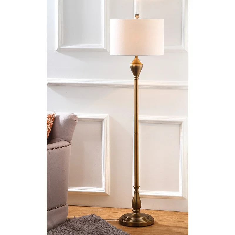 Adjustable Height Floor Lamp for Versatile Lighting NeedsAdjustable Height Floor Lamp for Versatile Lighting NeedsSAFAVIEH Lighting Petrina 61-inch Gold Floor Lamp - 15"x15"x60.5" - 15Wx15Dx61H