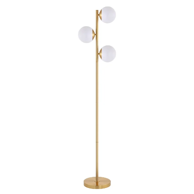Adjustable Height Floor Lamp for Versatile Lighting NeedsAdjustable Height Floor Lamp for Versatile Lighting NeedsSAFAVIEH Lighting Stephania 63-inch Floor Lamp - 10" W x 10" D x 63" H - Brass Gold - 10Wx10Dx63H