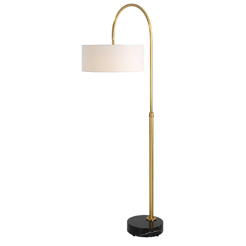 Adjustable Height Floor Lamp for Versatile Lighting NeedsAdjustable Height Floor Lamp for Versatile Lighting NeedsUttermost 30136-1 Huxford Brass Arch Floor Lamp