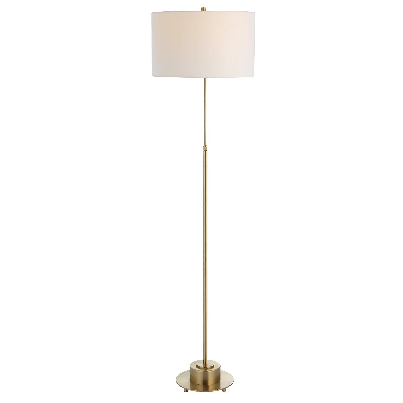 Bohemian Inspired Floor Lamp for Eclectic Home DecorBohemian Inspired Floor Lamp for Eclectic Home DecorUttermost 30152-1 Prominence Brass Floor Lamp