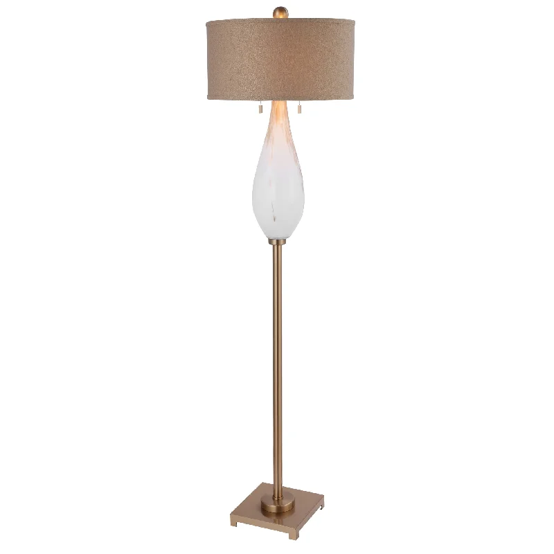 Modern Minimalist Floor Lamp for Contemporary Living RoomsModern Minimalist Floor Lamp for Contemporary Living RoomsUttermost 28293-1 Cardoni White Glass Floor Lamp