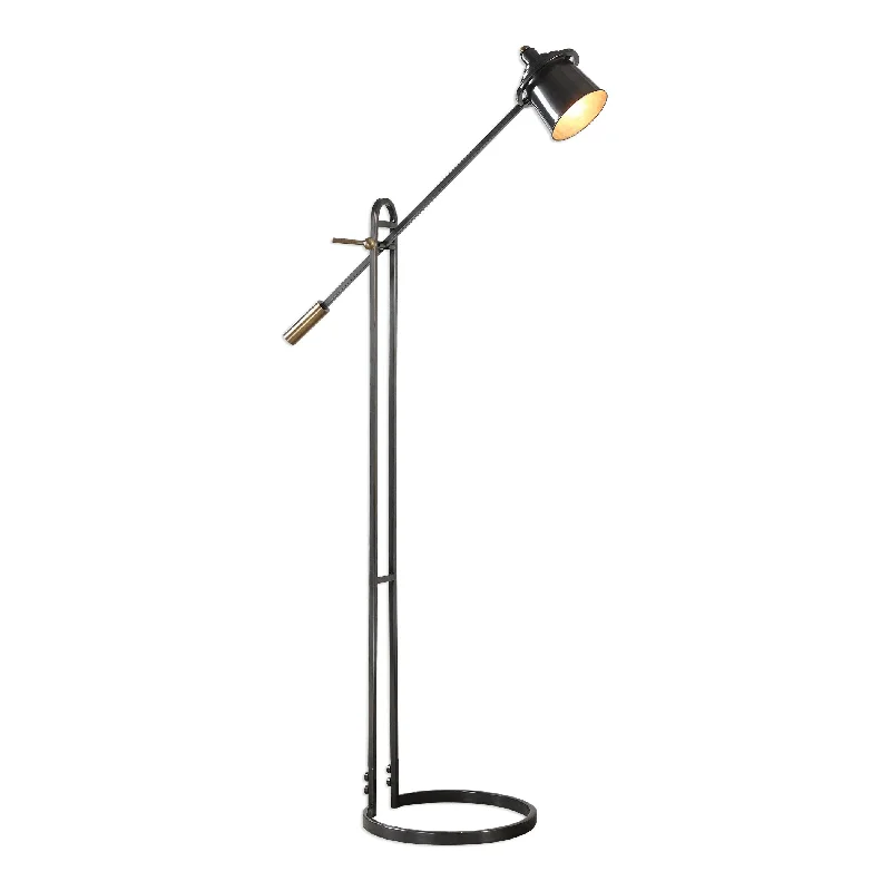 Metal Floor Lamp with a Matte Black Finish for a Sleek LookMetal Floor Lamp with a Matte Black Finish for a Sleek LookUttermost 28122-1 Chisum Dark Bronze Floor Lamp Metal Floor Lamp with a Matte Black Finish for a Sleek LookMetal Floor Lamp with a Matte Black Finish for a Sleek LookUttermost 28122-1 Chisum Dark Bronze Floor Lamp
