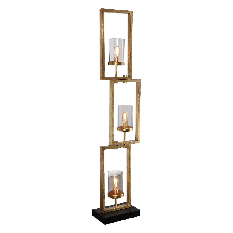  Way Switch Floor Lamp for Multiple Light Intensity Levels Way Switch Floor Lamp for Multiple Light Intensity LevelsUttermost 28189-1 Cielo Staggered Rectangles Floor Lamp