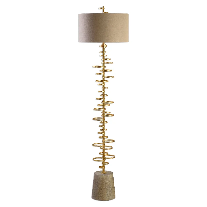 Marble Base Floor Lamp for a Touch of LuxuryMarble Base Floor Lamp for a Touch of LuxuryUttermost 28094 Lostine Modern Gold Floor Lamp
