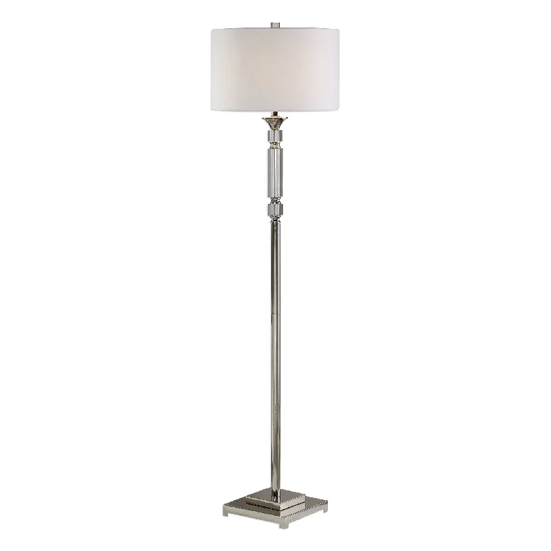 Dimmable Floor Lamp for Adjustable Lighting AmbianceDimmable Floor Lamp for Adjustable Lighting AmbianceUttermost 28165-1 Volusia Nickel Floor Lamp Dimmable Floor Lamp for Adjustable Lighting AmbianceDimmable Floor Lamp for Adjustable Lighting AmbianceUttermost 28165-1 Volusia Nickel Floor Lamp