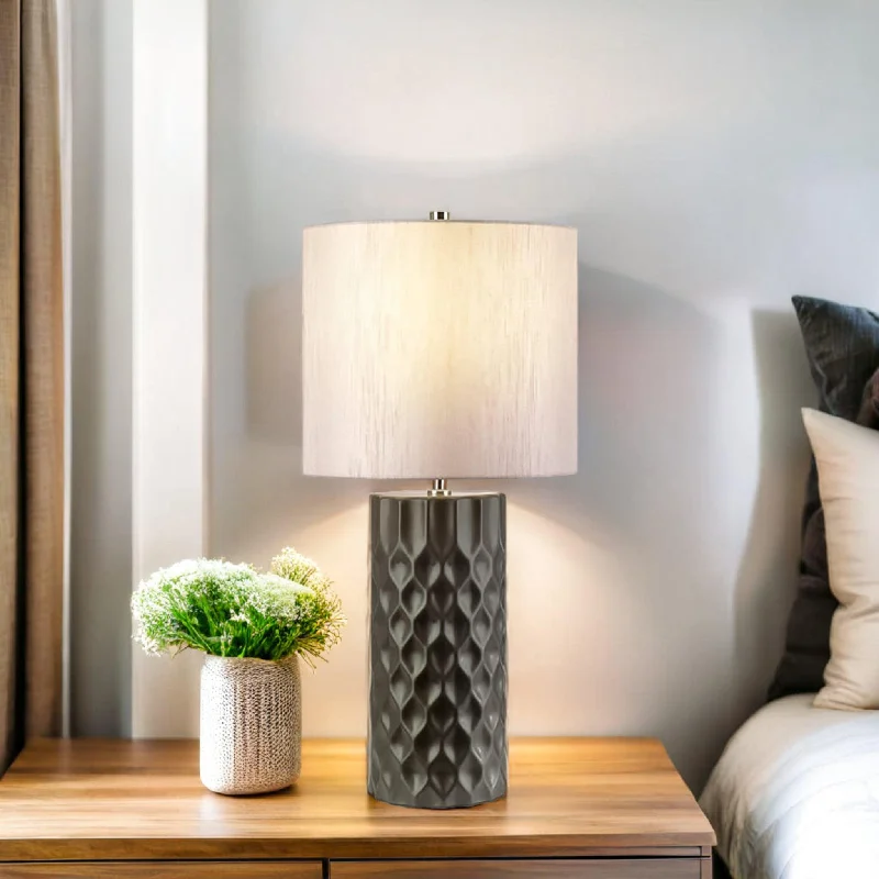 modern minimalist table lamps for contemporary living roomsmodern minimalist table lamps for contemporary living roomsBarbican Table Lamp Graphite ELS.BARBICAN-TL Elstead Lighting