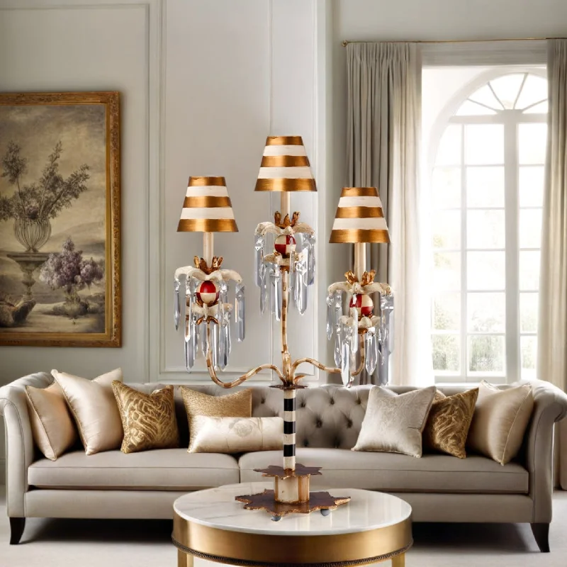 gothic style table lamps with dark finishes for a mysterious lookgothic style table lamps with dark finishes for a mysterious lookBirdland 3 Arm Table Lamp Black/White/Crystals ELS.FB-BIRDLAND-TL3 Elstead Lighting
