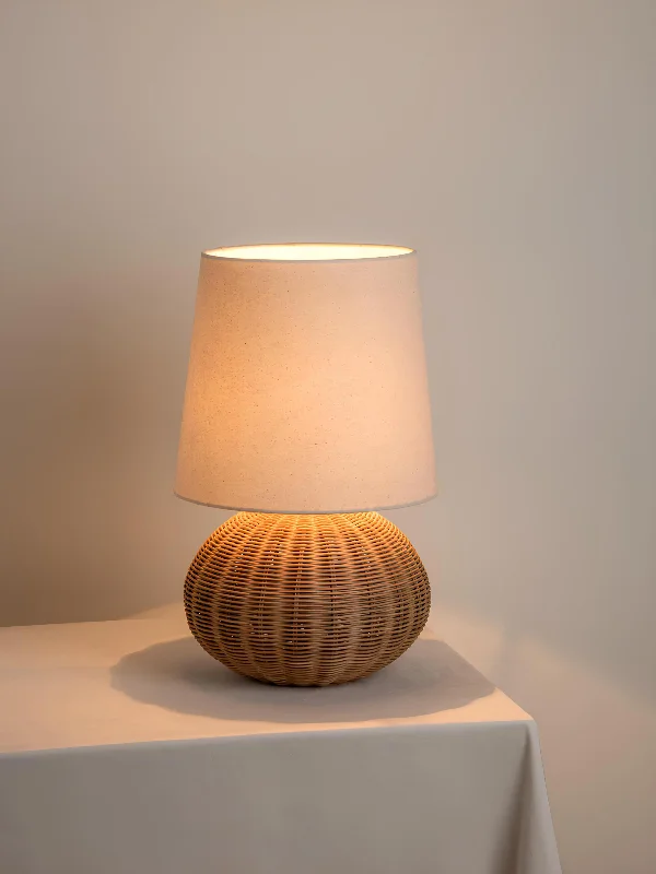 coastal style table lamps with nautical elements for beach housescoastal style table lamps with nautical elements for beach housesRattan Table lamp for Living room | Bamboo Bedside table lamp | Cane Table lamp -Shanaya