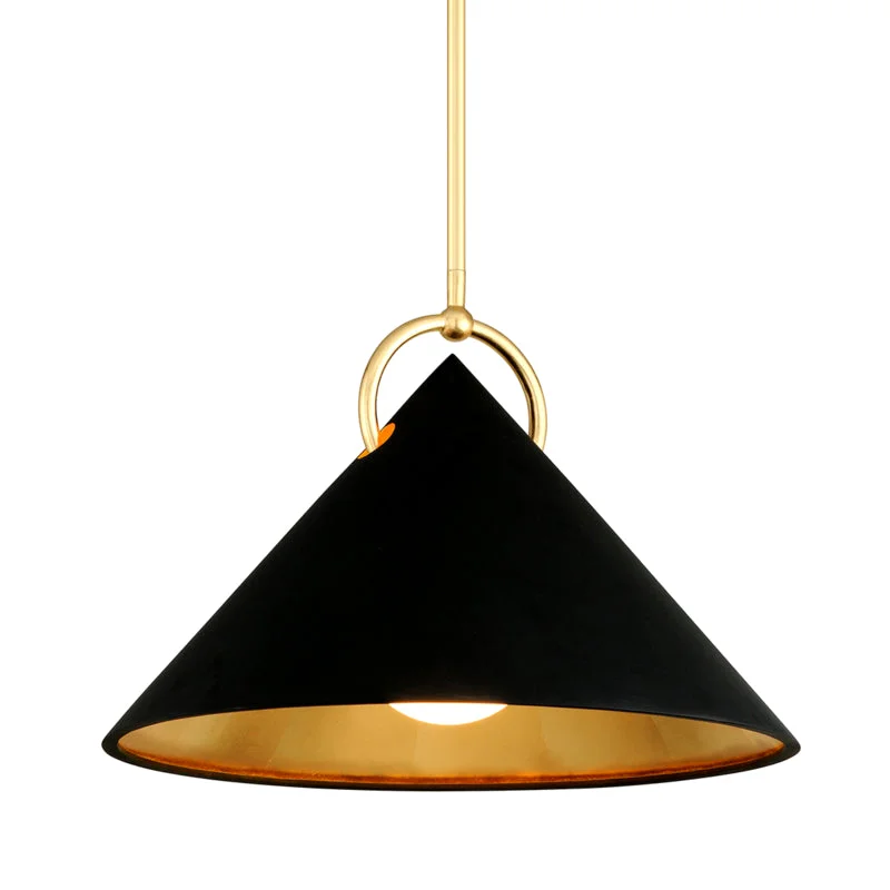 Mid - Century Modern Ceiling Lights with Simple, Sleek LinesMid - Century Modern Ceiling Lights with Simple, Sleek LinesCorbett Charm 289-41-GL/SBK Pendant Light - Black And Gold Leaf