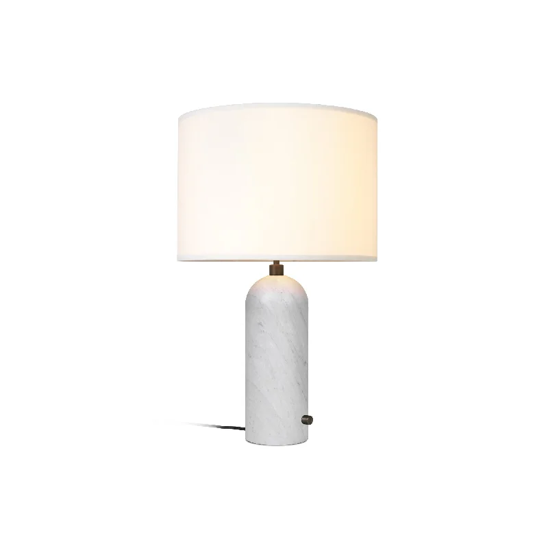 crystal table lamps with dazzling prisms for a glamorous effectcrystal table lamps with dazzling prisms for a glamorous effectGravity 10012328 Large Table Lamp - White Marble/White Shade