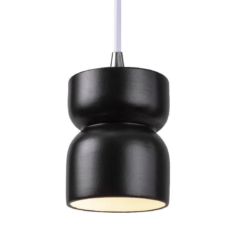 Art Deco Ceiling Lights with Geometric Patterns and Metallic FinishesArt Deco Ceiling Lights with Geometric Patterns and Metallic FinishesJustice Designs Radiance CER-6500-CRB-CROM-WTCD Pendant Light - Carbon - Matte Black