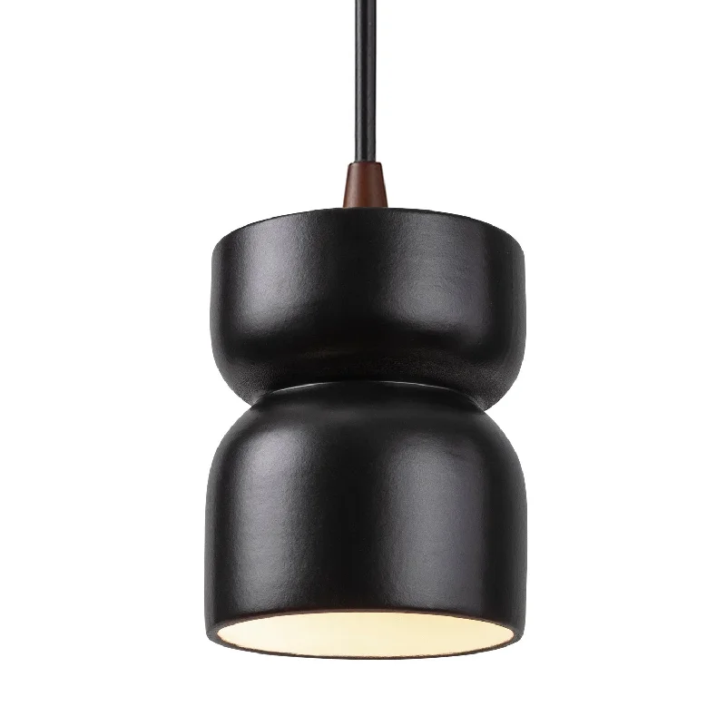 Indian - Themed Ceiling Lights with Intricate Filigree and Mirror WorkIndian - Themed Ceiling Lights with Intricate Filigree and Mirror WorkJustice Designs Radiance CER-6500-CRB-DBRZ-BKCD Pendant Light - Carbon - Matte Black