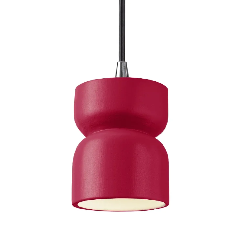 Rustic Ceiling Lights with Reclaimed Wood and Distressed FinishesRustic Ceiling Lights with Reclaimed Wood and Distressed FinishesJustice Designs Radiance CER-6500-CRSE-CROM-BKCD Pendant Light - Cerise