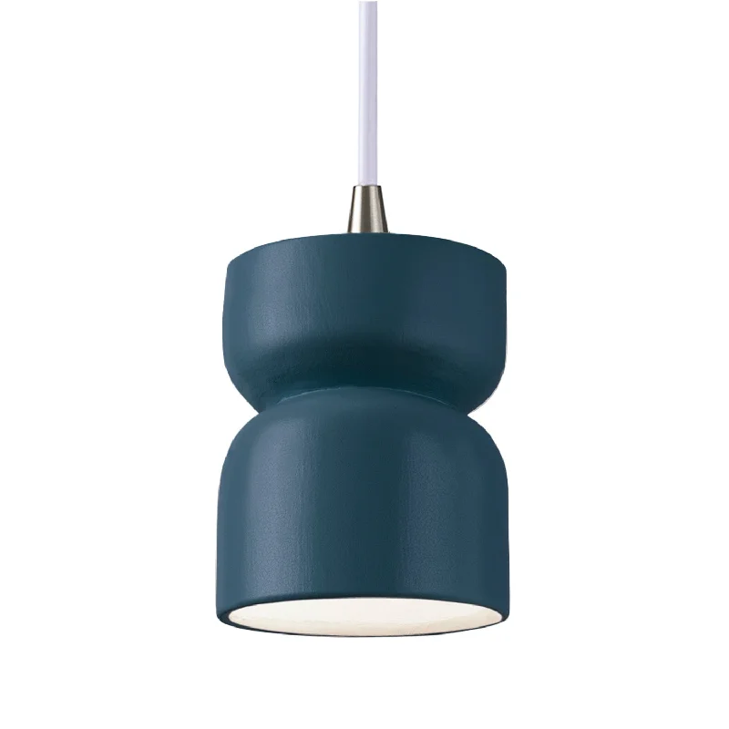 Glass Ceiling Lights with Frosted, Colored, or Etched GlassGlass Ceiling Lights with Frosted, Colored, or Etched GlassJustice Designs Radiance CER-6500-MID-NCKL-WTCD Pendant Light - Midnight Sky