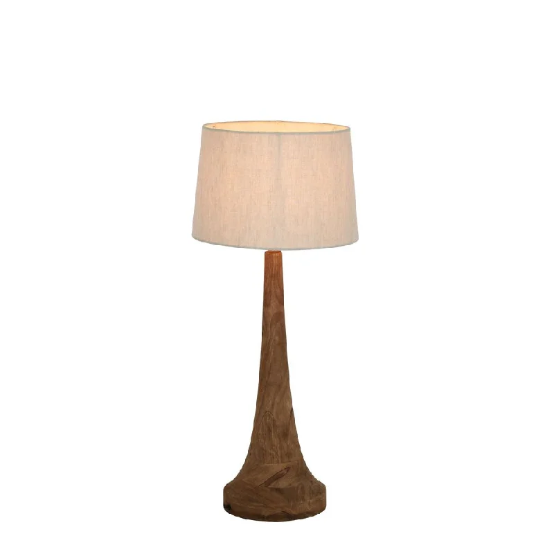bohemian table lamps with colorful patterns for eclectic bedroomsbohemian table lamps with colorful patterns for eclectic bedroomsLancia Small Base Only - Dark Natural - Turned Wood Slender Table Lamp Base Only