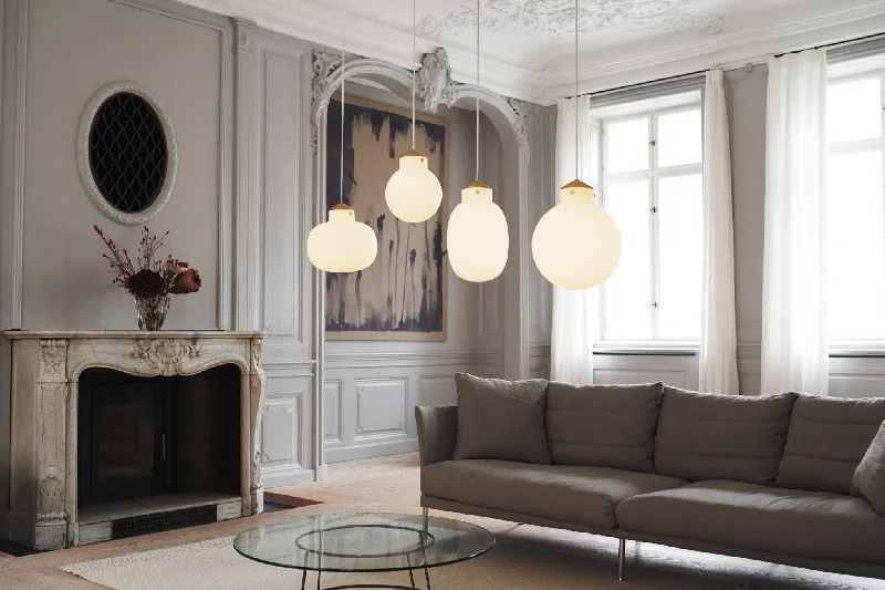 Mediterranean - Style Ceiling Lights with Terra - Cotta and Ceramic DetailsMediterranean - Style Ceiling Lights with Terra - Cotta and Ceramic DetailsRaito 22 oval Pendant Light/Brass