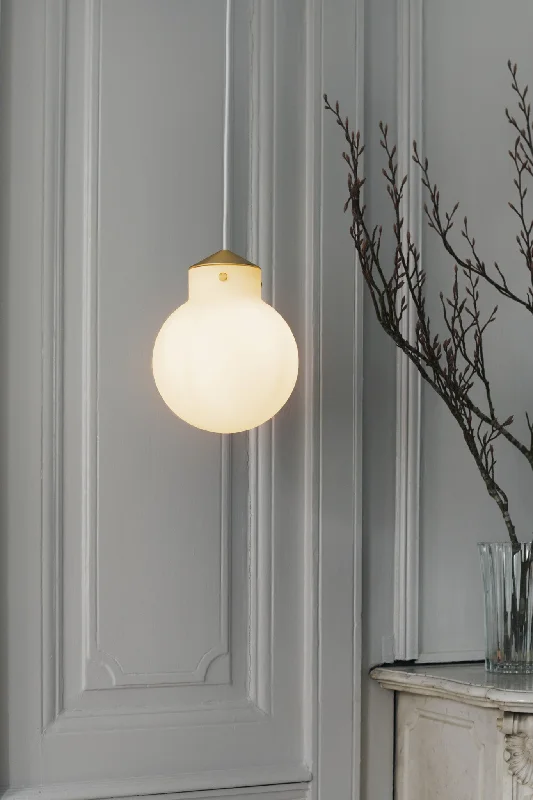 Glass Ceiling Lights with Frosted, Colored, or Etched GlassGlass Ceiling Lights with Frosted, Colored, or Etched GlassRaito 22 round Pendant Light/Brass