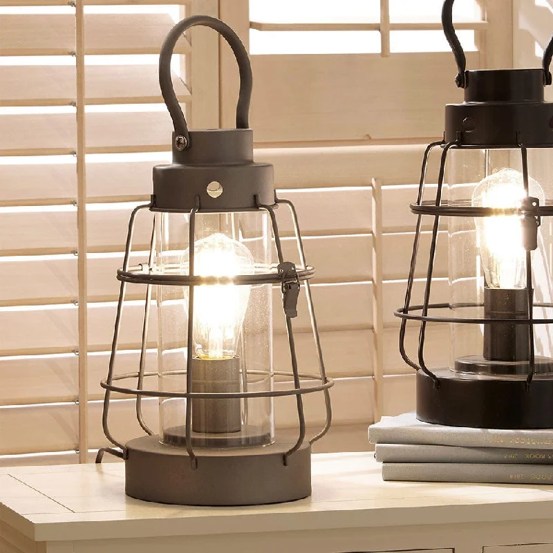 art deco table lamps with geometric shapes for a retro touchart deco table lamps with geometric shapes for a retro touchFiley Grey Metal & Clear Glass Oil Lantern Table Lamp