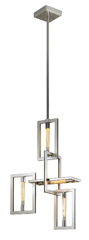 Bohemian Ceiling Lights with Beads, Tassels, and Colorful GlassBohemian Ceiling Lights with Beads, Tassels, and Colorful GlassTroy Enigma F7104-SL/SS Pendant Light - Silver Leaf W Stainless Acc