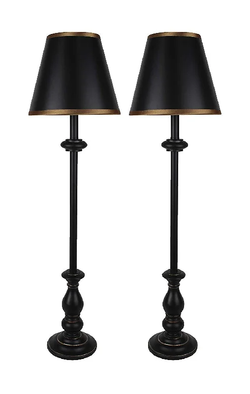 Distressed Black With Gold