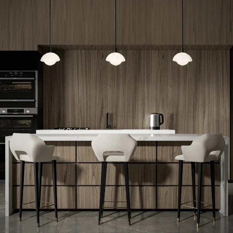 Metal Ceiling Lights in Brass, Copper, Stainless Steel, and IronMetal Ceiling Lights in Brass, Copper, Stainless Steel, and IronWAC Moonstone PD-43310-BK Pendant Light - Black
