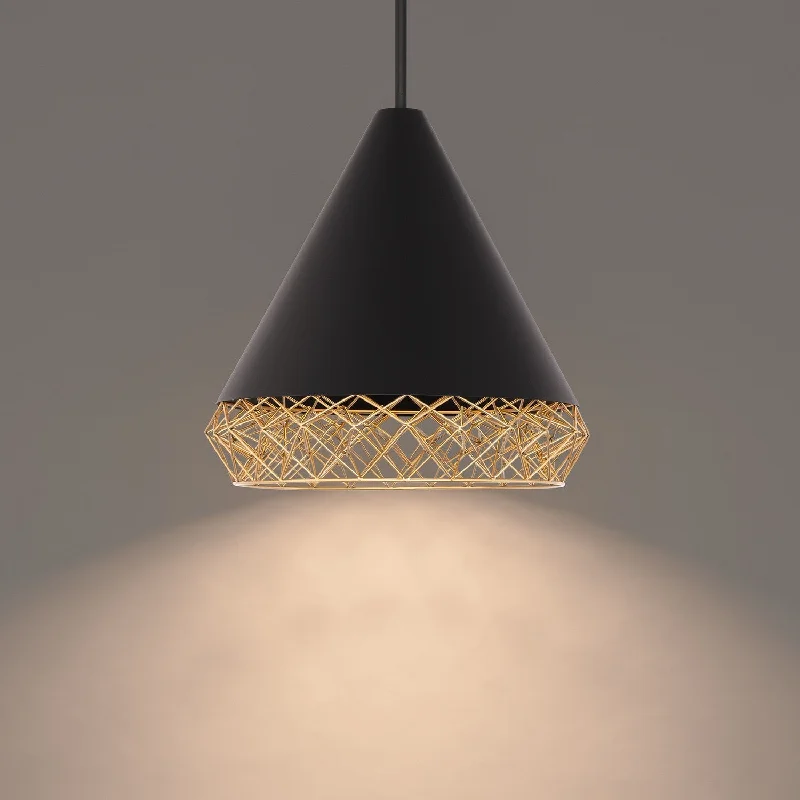 Retro Ceiling Lights Inspired by the 1950s and 1960s DesignRetro Ceiling Lights Inspired by the 1950s and 1960s DesignWAC Lacey PD-45316-BK/GO Pendant Light - Black/Gold
