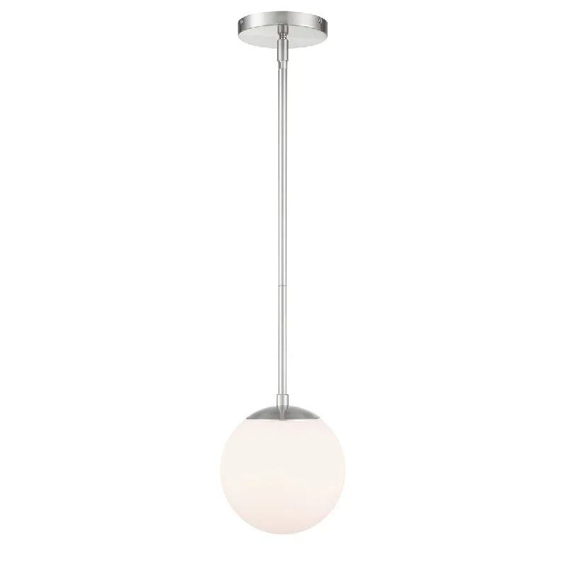 Industrial Style Ceiling Lights with Exposed Bulbs and Metal CagesIndustrial Style Ceiling Lights with Exposed Bulbs and Metal CagesWAC Niveous PD-52307-BN Pendant Light - Brushed Nickel