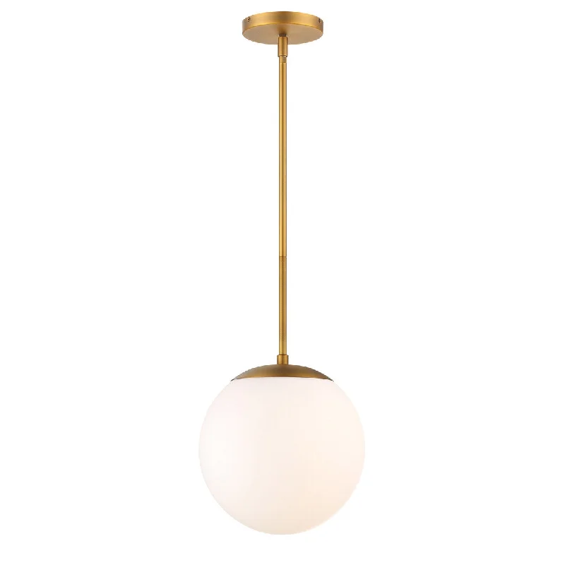 Bohemian Ceiling Lights with Beads, Tassels, and Colorful GlassBohemian Ceiling Lights with Beads, Tassels, and Colorful GlassWAC Niveous PD-52310-AB Pendant Light - Aged Brass