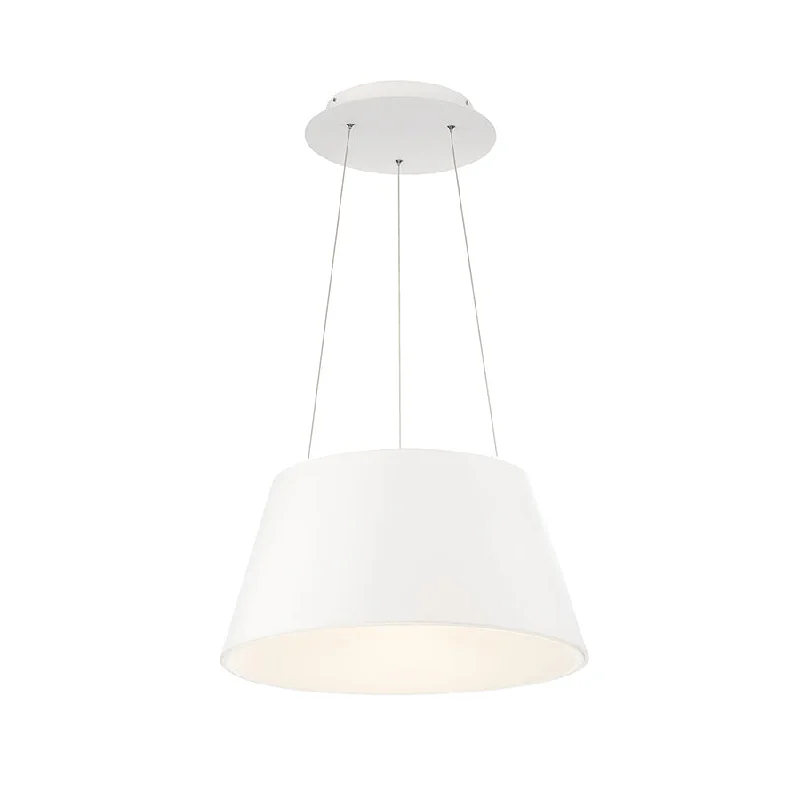 Scandinavian Style Ceiling Lights with Light Wood AccentsScandinavian Style Ceiling Lights with Light Wood AccentsWAC Vida PD-72718-WT Pendant Light - White