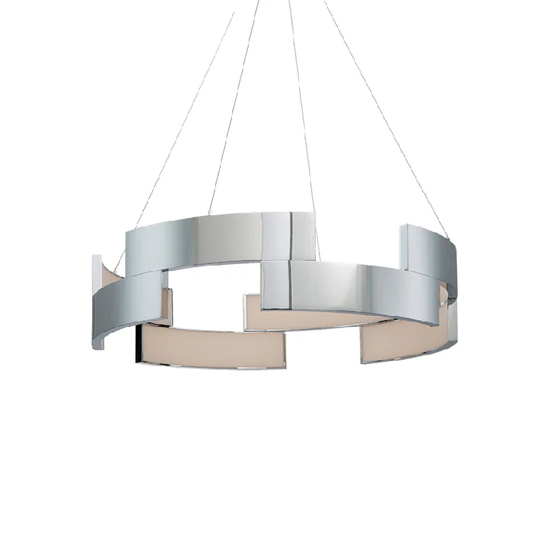 Tropical - Themed Ceiling Lights with Palm - Leaf Shapes and Rattan WrapsTropical - Themed Ceiling Lights with Palm - Leaf Shapes and Rattan WrapsWAC Trap PD-95838-CH Pendant Light - Chrome