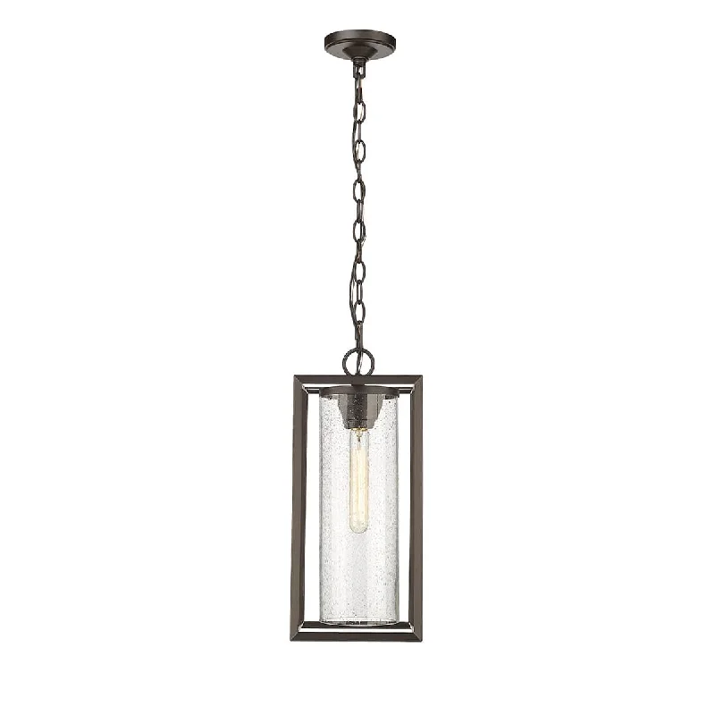 Art Nouveau Ceiling Lights with Organic, Flowing ShapesArt Nouveau Ceiling Lights with Organic, Flowing ShapesWheatland Outdoor Hanging Lantern - Powder Coat Bronze - Clear Seeded Glass - 8.3in. Diameter - E26 Medium Base